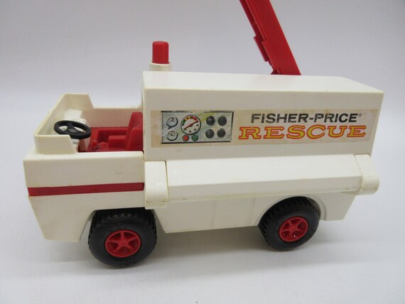 1973 RESCUE TRUCK Fisher Price - Little People - Adventure People