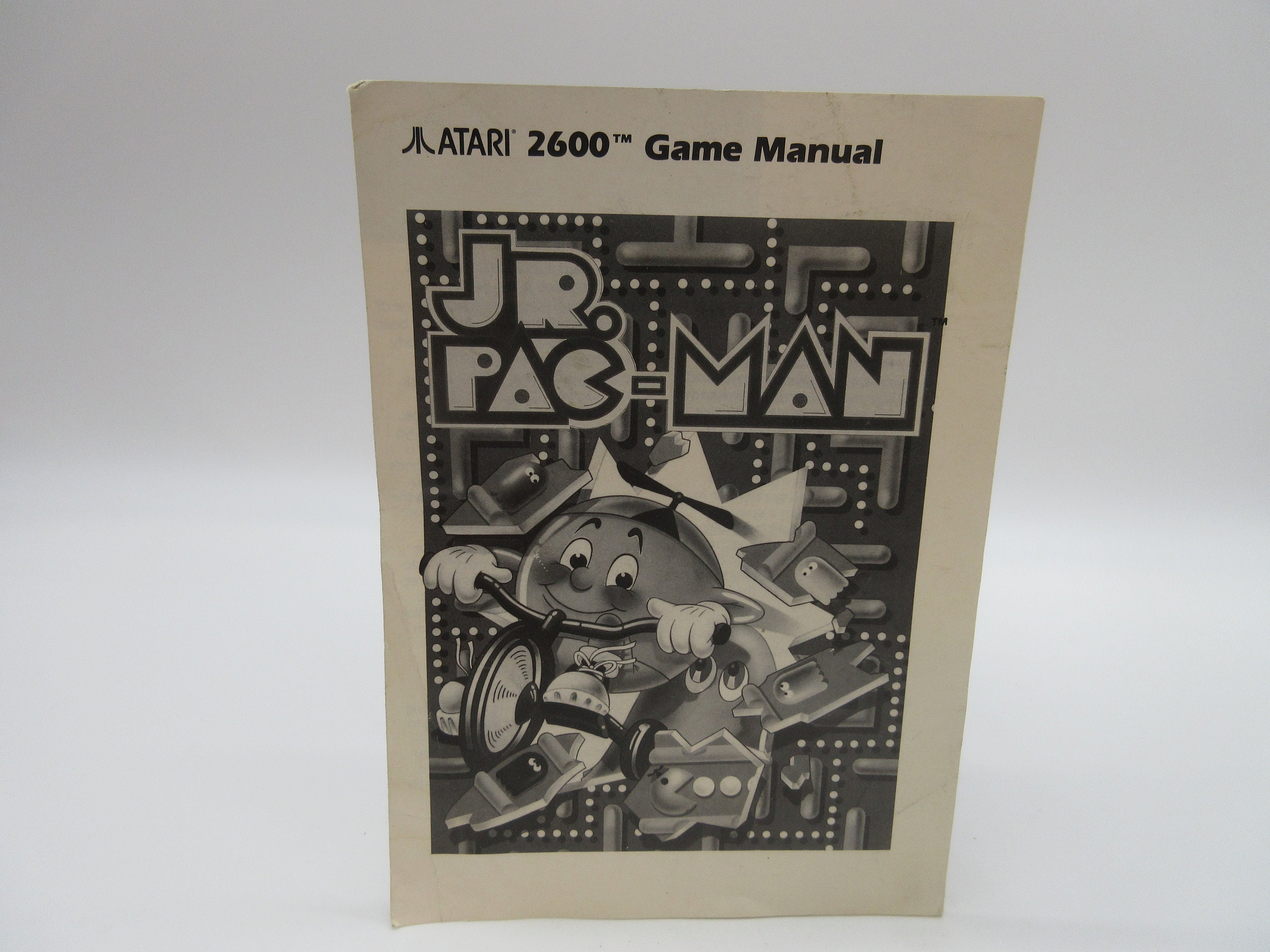 1986 Jr. Pac-Man Instructions Atari Coleco Colecovision Video Game  2600 5600 7200 Book Paperwork Instruction