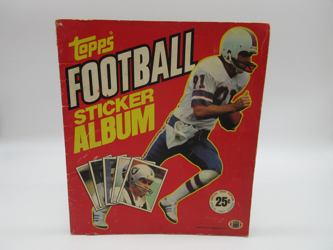 1981 Complete 1st Topps Football Sticker Album - NFL - Yearbook - Card ...
