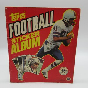 1981 Compleet 1e Topps voetbalstickeralbum - NFL - Jaarboek - Kaart
