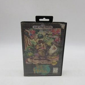 1992 TAZ MANIA  w/ Case - Sega Genesis (Tested + Cleaned) Game