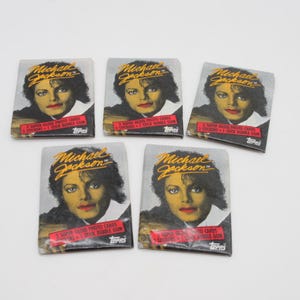 1984 Michael Jackson Wax Packs Lot (5) - Neu - Versiegelt - Topps - Non-Sportkarte - Nonsport