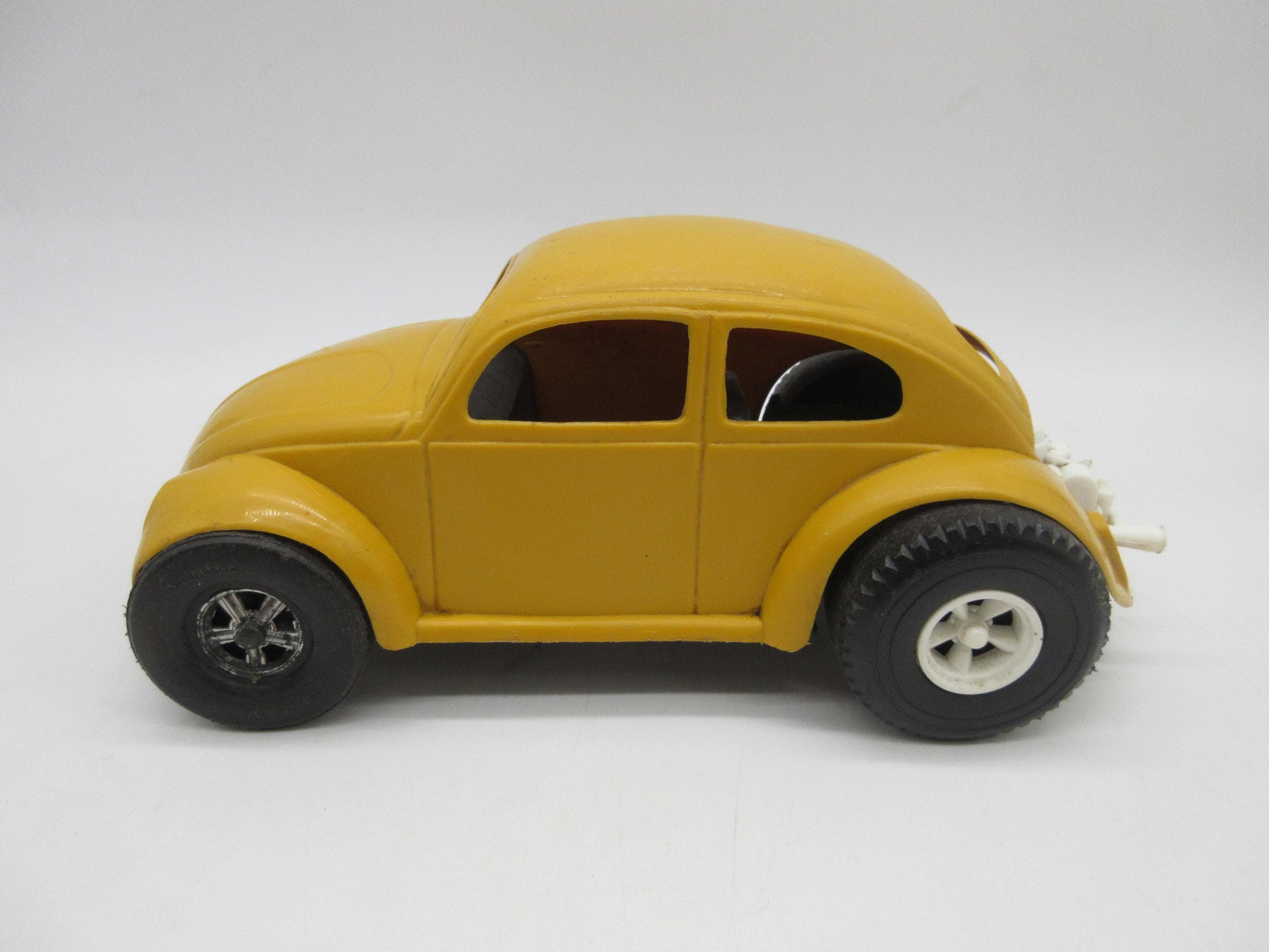 1970's VOLKSWAGEN BEETLE by Gay Toys - VW Bug - Yellow Toy - Etsy
