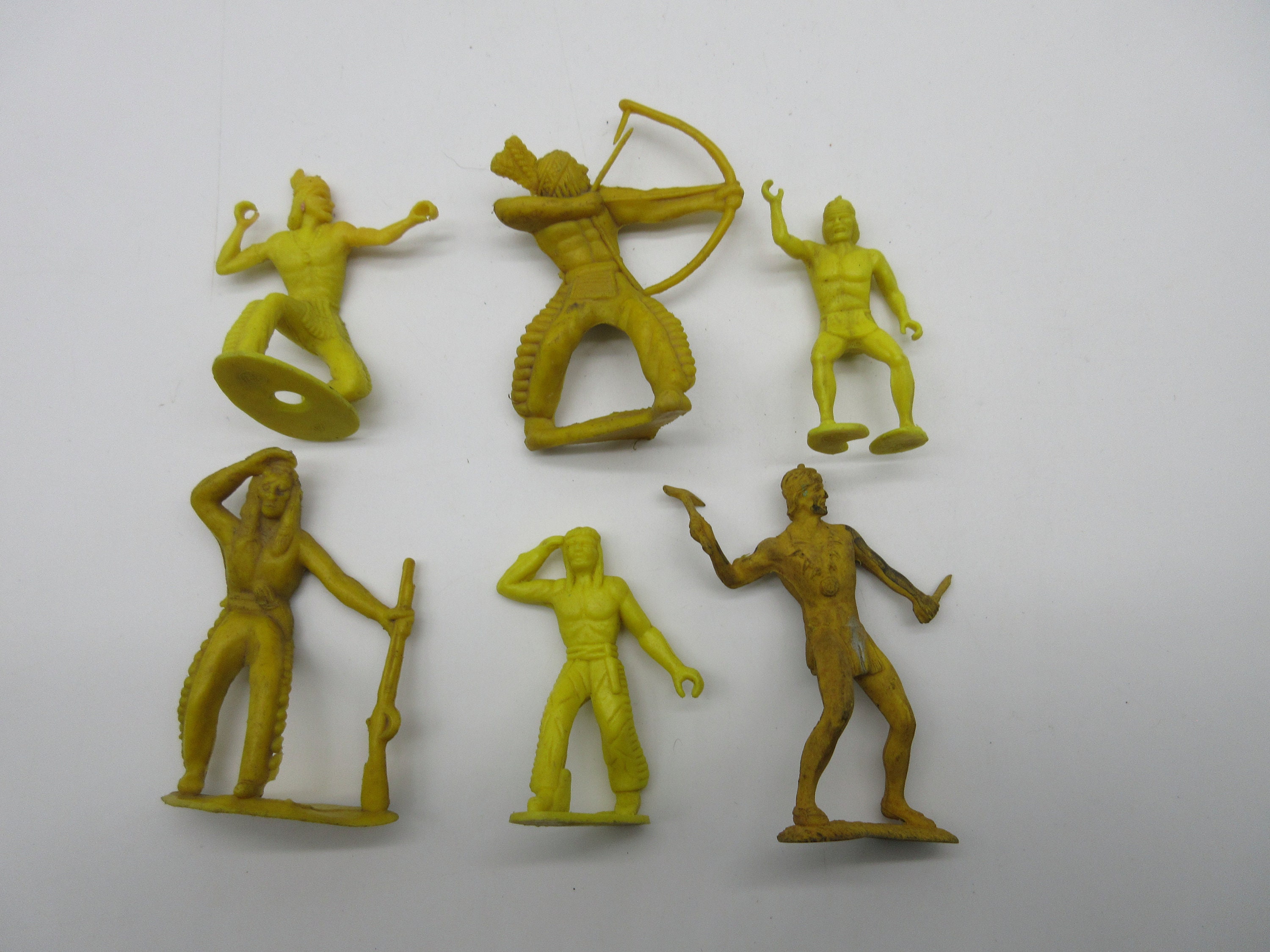 1960's Plastic Indian Figures Native Americans Marx. Etsy