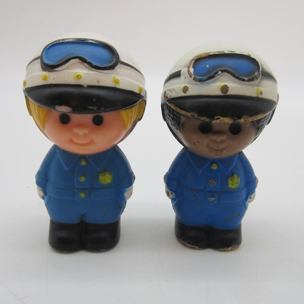 1977 Tree Tots Police Officers   - Kenner - Vintage Fisher Price - Little People - Adventure - Family Tree House