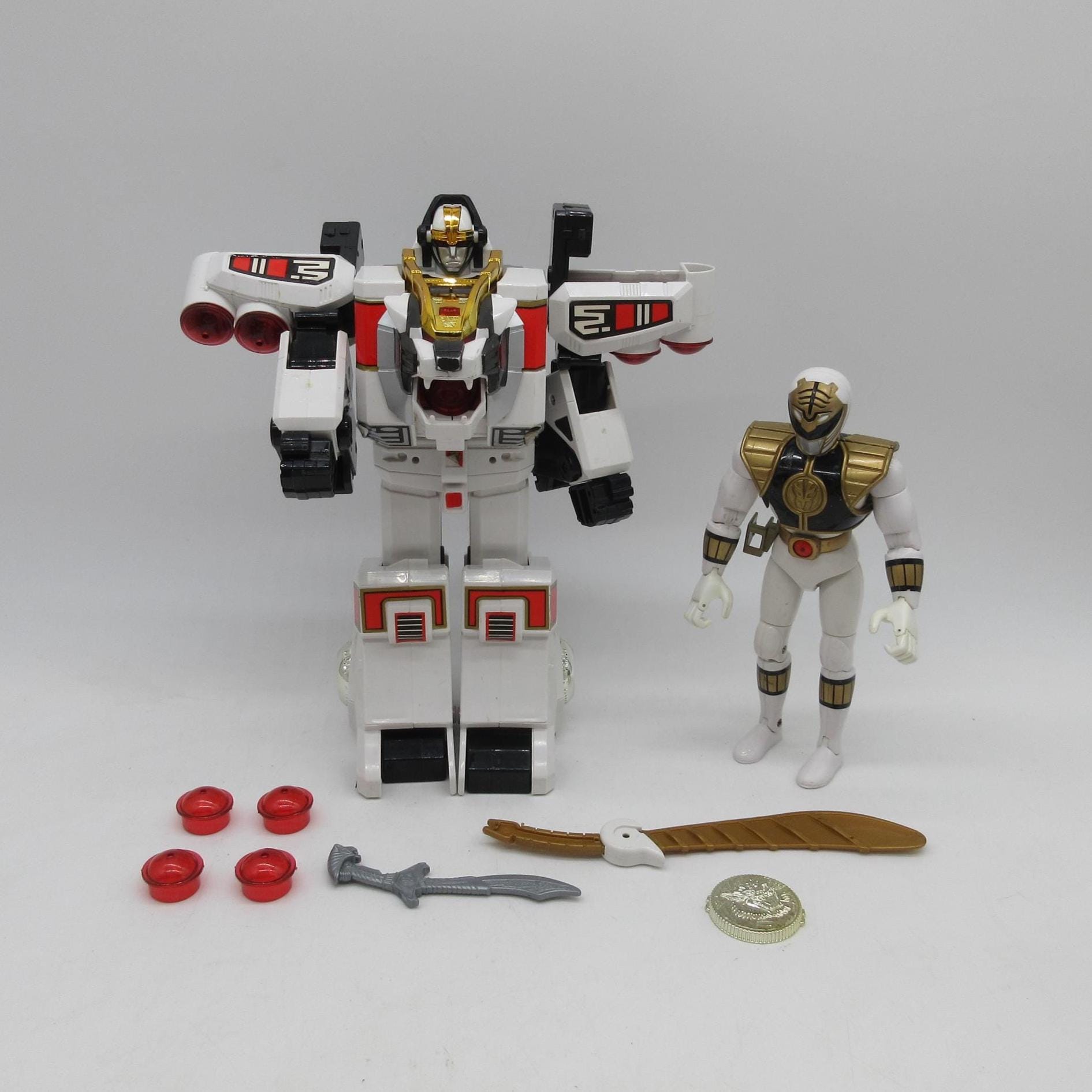 ホワイトタイガー POWER RANGERS 1994 White Tiger Zord~WORKS~ good condition