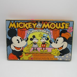 1971 Mickey Mouse Puppetforms - COLORFORMS - Board Game - Milton Bradley Parker Brothers -
