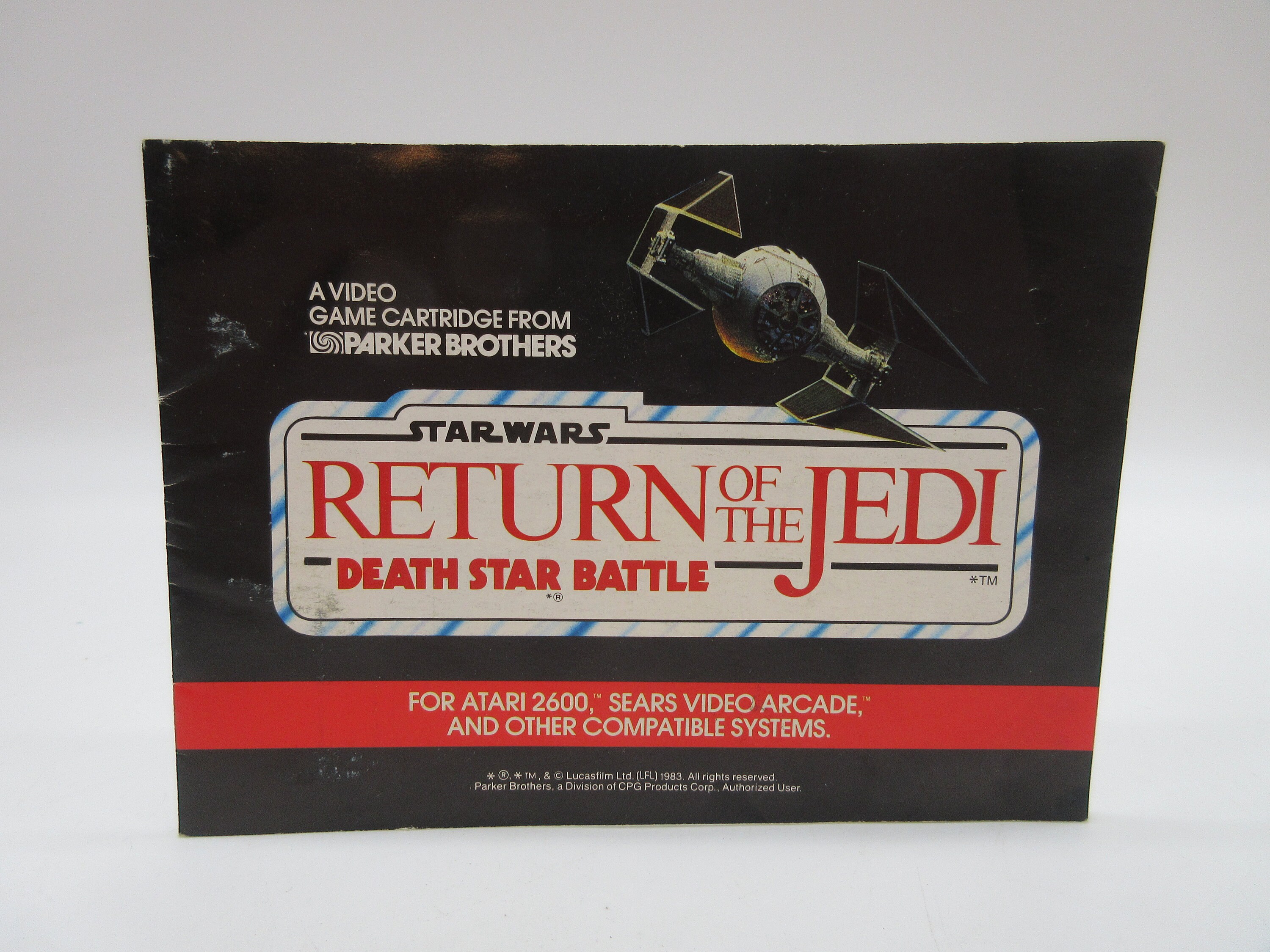 1983 DEATH STAR BATTLE - Star Wars  Instructions Atari Coleco Colecovision Video Game  2600 5600 7200 Book Paperwork Instruction