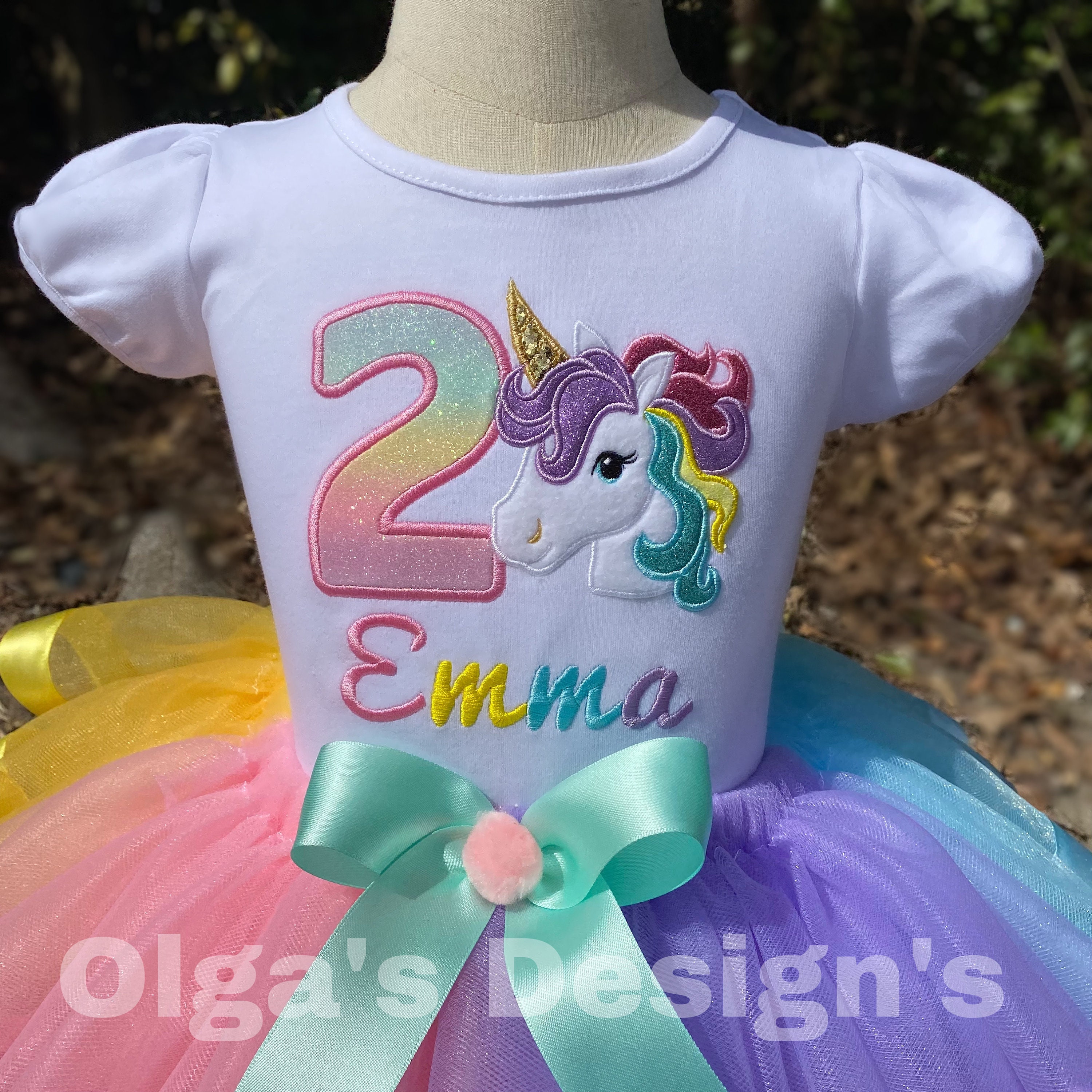 Unicorn birthday outfit 1rs 2nd 3rd birthday outfit birthday outfit for girls