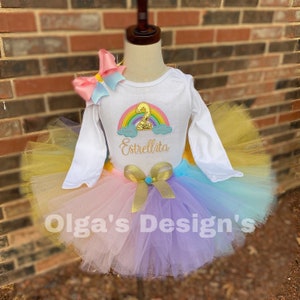 Rainbow birthday outfit birthday outfit for girls