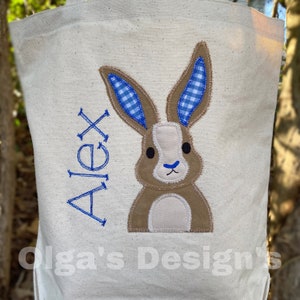 Easter basket Easter Bag for kids canvas tote bag