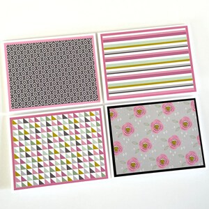 4 leere 4-1/4 ”x 5-1/2” (A2) All-Occasion Grußkarten mit weißen Umschlägen