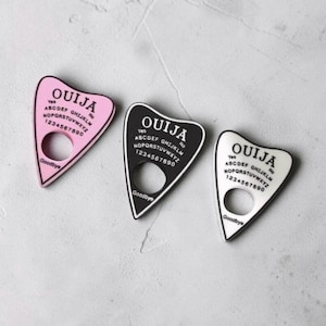 3- Ouija Planchette Cabochons Magical Flatback Resin Embellishments Occult Craft Supplies Witchy Spirit Board Scrapbooking Halloween Jewelry