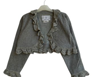 Chaqueta bolero corta con volantes de Tsumori Chisato Issey Miyake Archivo Japón