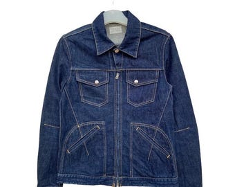 Vintage Number (N)ine Takahiro Miyashita Trucker Jacke – Japanisches Designer Archiv 90er Jahre Avant Garde Seltenes Denim Stück
