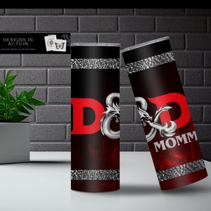 Dungeons and Dragons D&D MOM MOMMA Imagem digital de sublimação de 20 onças