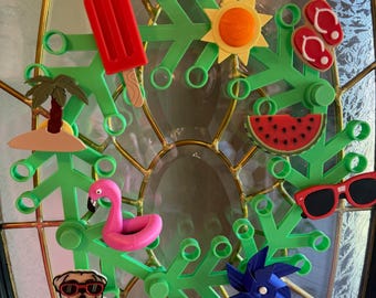 Lego Inspired Summer Wreath