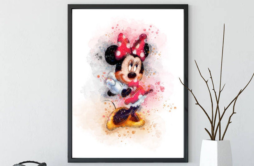 A4//A5//A6 Disney Mickey y Minnie plantilla