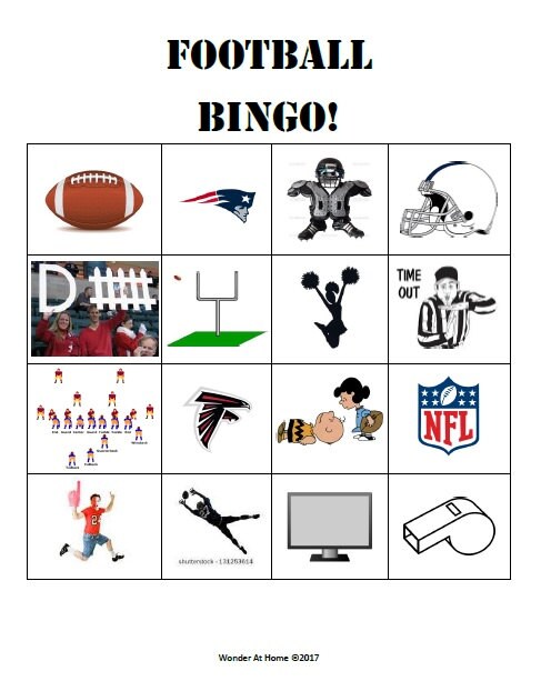 Football Bingo Printable - Etsy