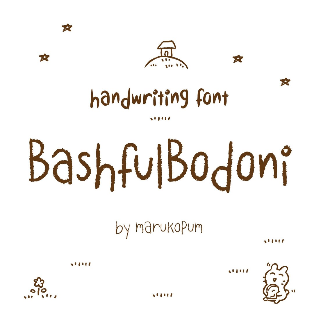 Bashful Bodoni Handwriting Font - Etsy