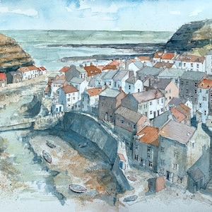 Staithes - Original & Prints of Watercolour - 42cm x 30cm