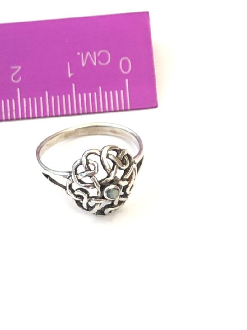 UK M sterling silver Vintage sterling silver dome ring 925 US 6.25