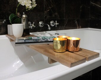 Bath Caddy - Home Decor - Bath Tray -  Australia - Bathroom Decor - Housewarming Gift - Best Friend Gift - Bath Tray - Bath Caddy Wood