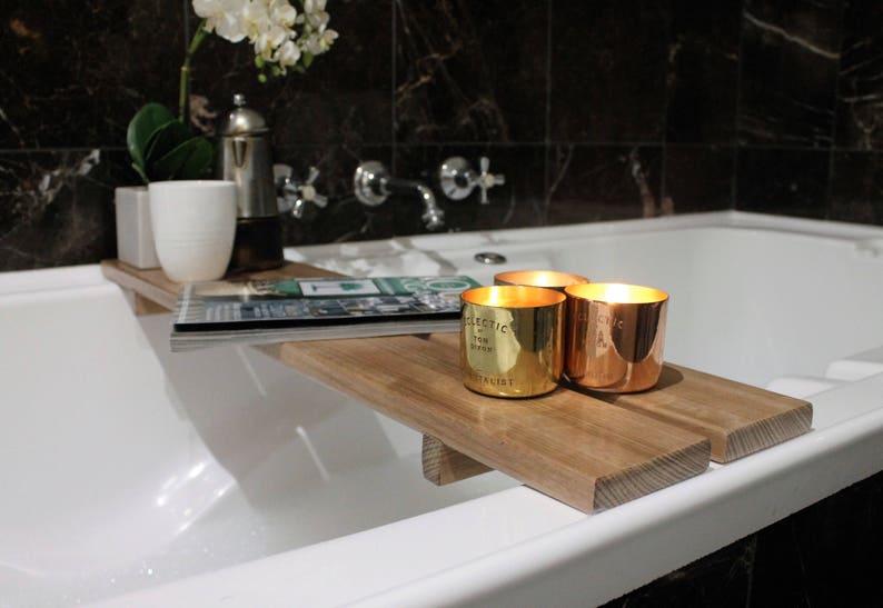 Bath Caddy Home Decor Bath Tray Australia Bathroom Etsy