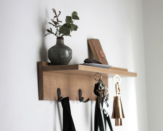 Coat Rack Floating Shelves Home Decor Coat Hook Key - Etsy