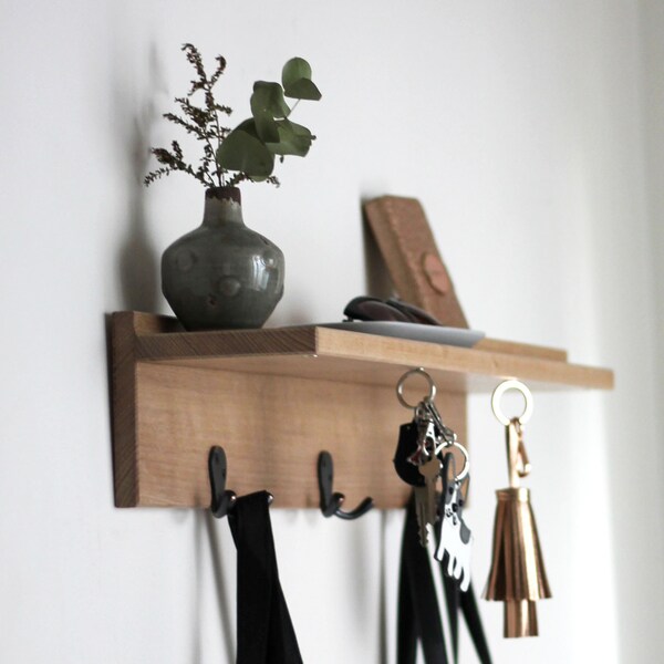 Coat Rack - Floating Shelves - Home Decor - Coat Hook - Key Holder - Wall Hook - Housewarming Gift - Key Hook - Australia - Wood