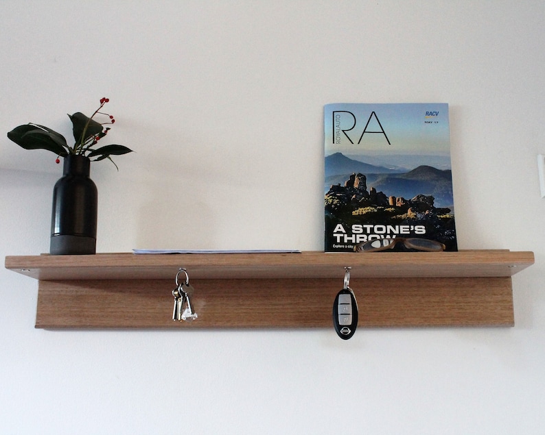 Key Holder for Wall Key Hooks Floating Shelf Key Holder Etsy