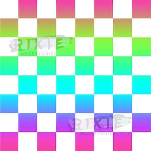 Seamless-Dateien. Neon ombre karierte nahtlose Muster. Ombre Schachbrett Muster.