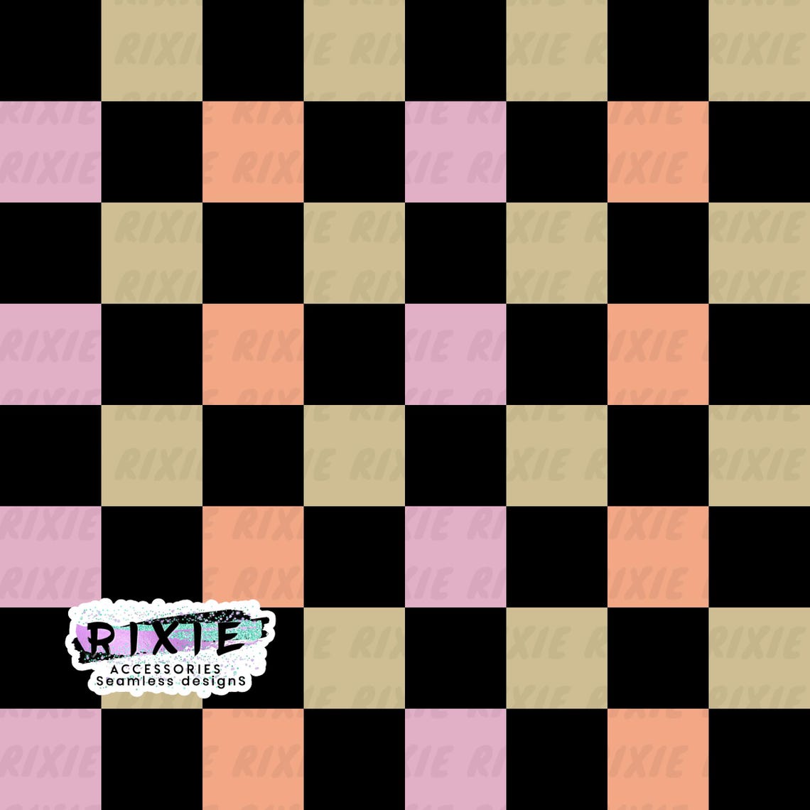 Checkerboard Pattern Nuke Checkerboard Pink Orange Muted Seamless Files. Check Seamless File ...