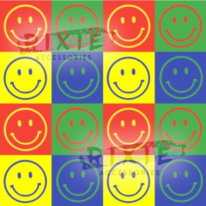 Back to school seamless files. Red yellow green blue smiley seamless file. School smiley seamless file. School checker smiley seamless file