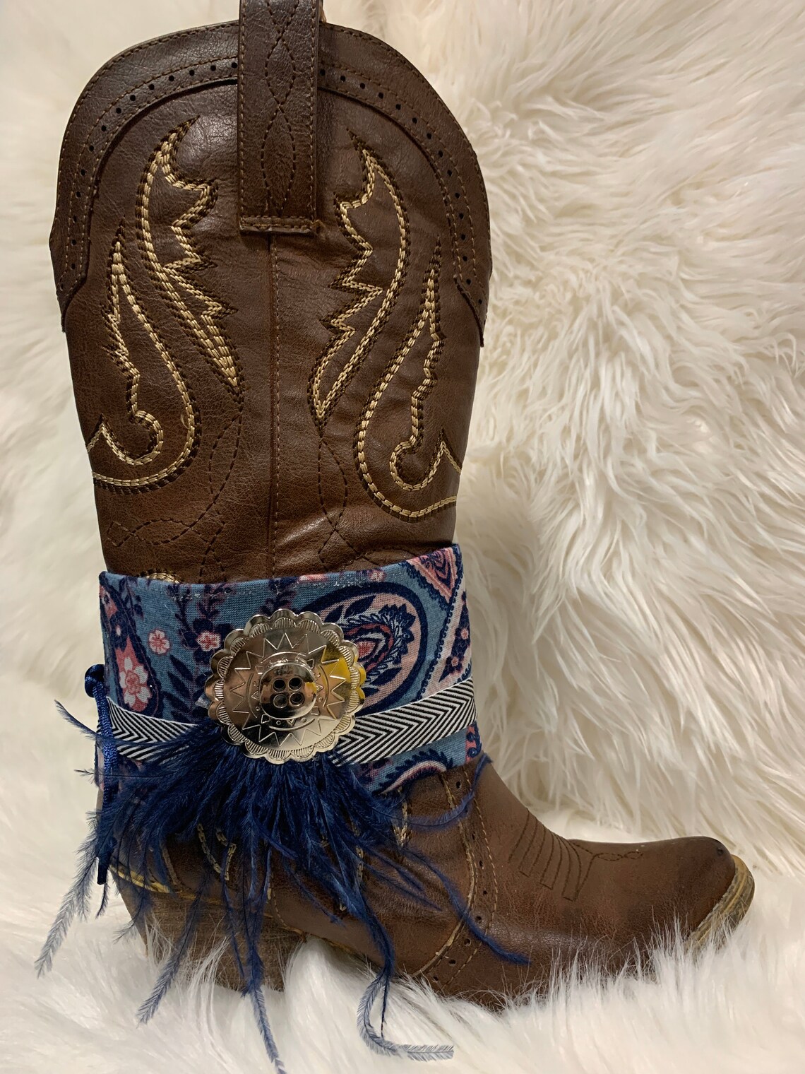 Cowgirl Boot Bandbridal Boot Bandsboot Accessoryboot Etsy