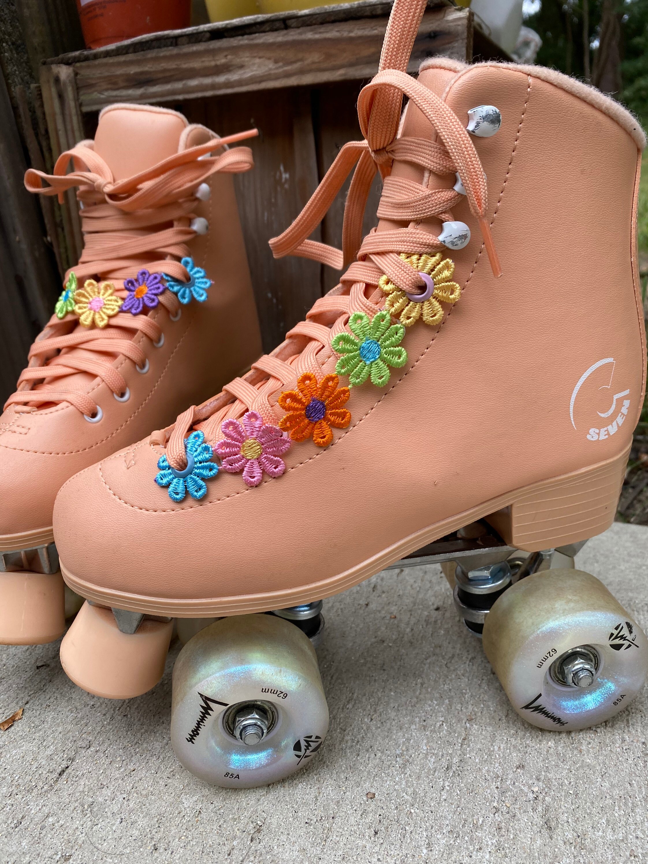 Roller Skate Accessories Daisies 1 PAIR of DAISIES Eyelet Etsy