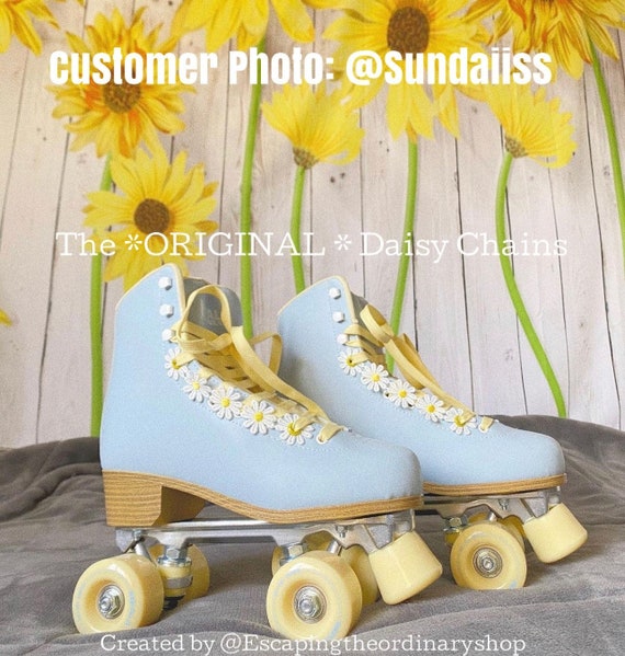 Download Roller Skate Accessories Daisies 1 Pair Of Daisies 2 Etsy