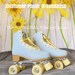 Roller Skate Accessories - Daisies - 1 PAIR of Daisies ( 2 chains total) Eyelet Flower Shoe Lace - The Original DAISY CHAINS ™ 