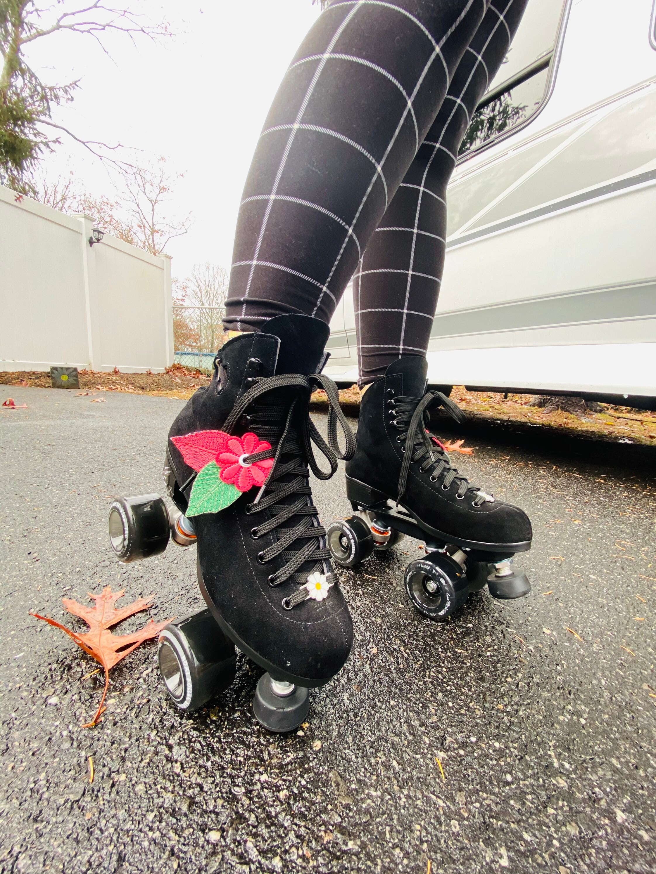 Roller Skate Accessories x2 Daisy Leaf Pairs Skate Flowers Etsy