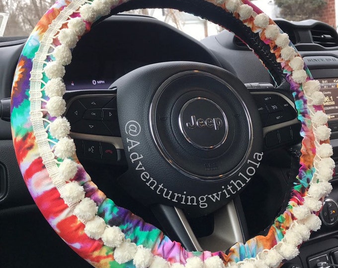 Hippy Boho Hippie Tye Dye Steering Wheel Cover Etsy