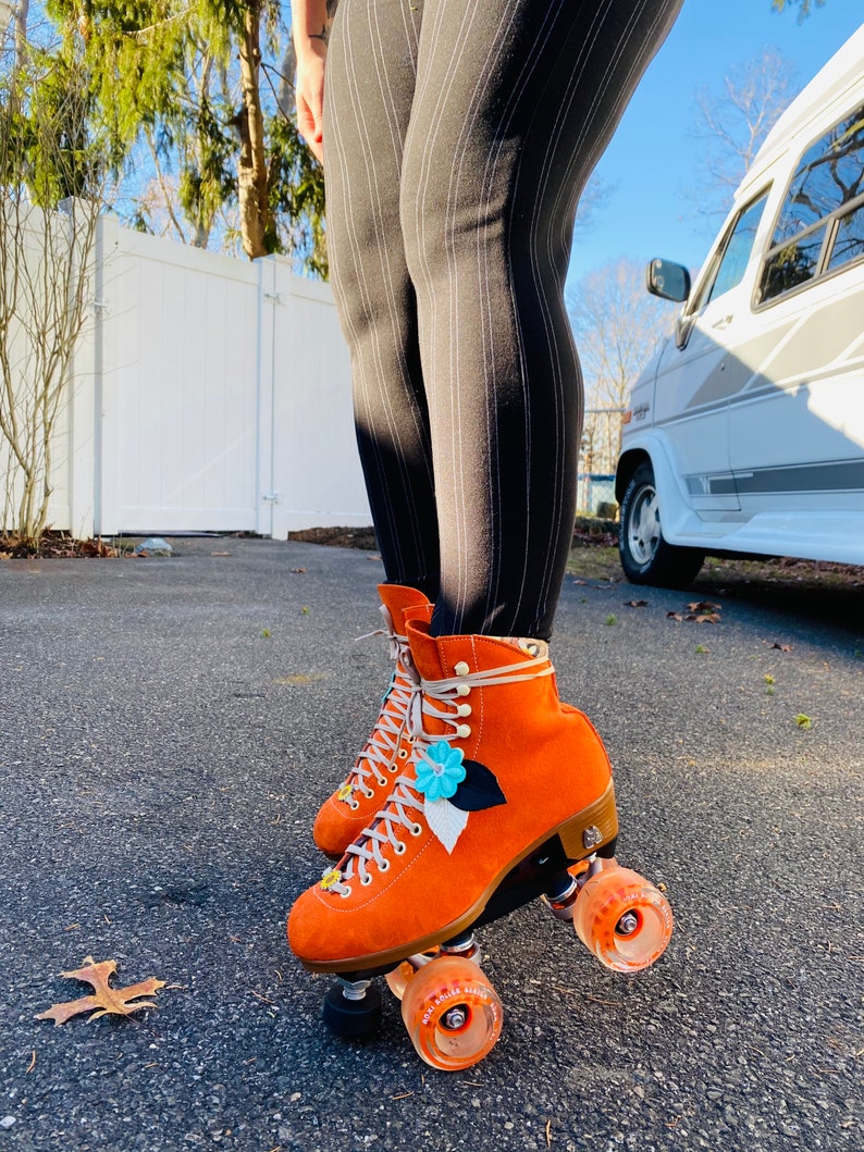 Roller Skate Accessories X2 Daisy Leaf Pairs Skate Flowers Etsy