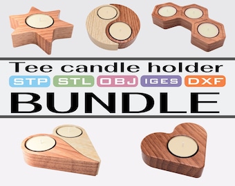 CNC router model 3D printer market maker milling beginner girlfriend gift wife tea candle bundle stl file