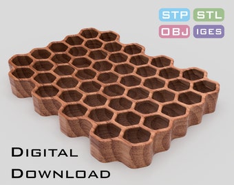 Soap holder 3D STL, STP model for CNC machine, 3D printer