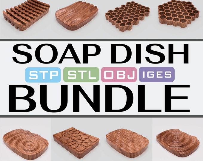 Soap Holder 3D STL, STP Model for CNC Machine - Etsy Canada