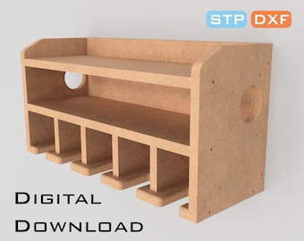 Power Tool Storage Plans – CNC & Manual Cutting – Digital Download - Shop Organization  | DXF, STEP Files | | Multiple Thicknesses
