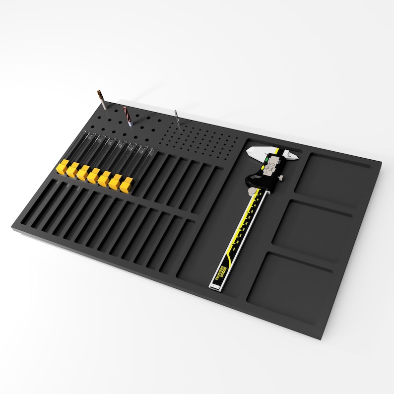 Tool Organizer and Router Bit Storage Tray | Dxf, Step, Stl Files ...