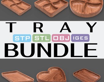 DIY CNC model 3d printer pack for market maker or beginer bundle - tray, platter - housewarming gift girlfriend