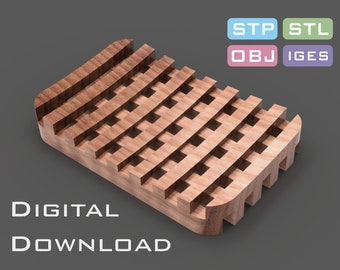 Soap Holder 3D STL STP Model for CNC Machine 3D Printer - Etsy