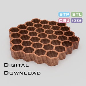 Soap holder 3D STL, STP model for CNC machine, 3D printer