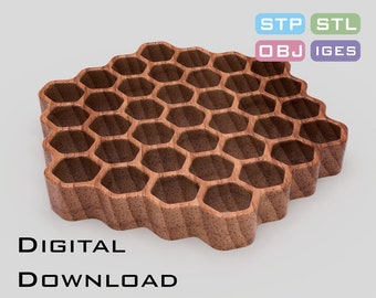 Soap holder 3D STL, STP model for CNC machine, 3D printer